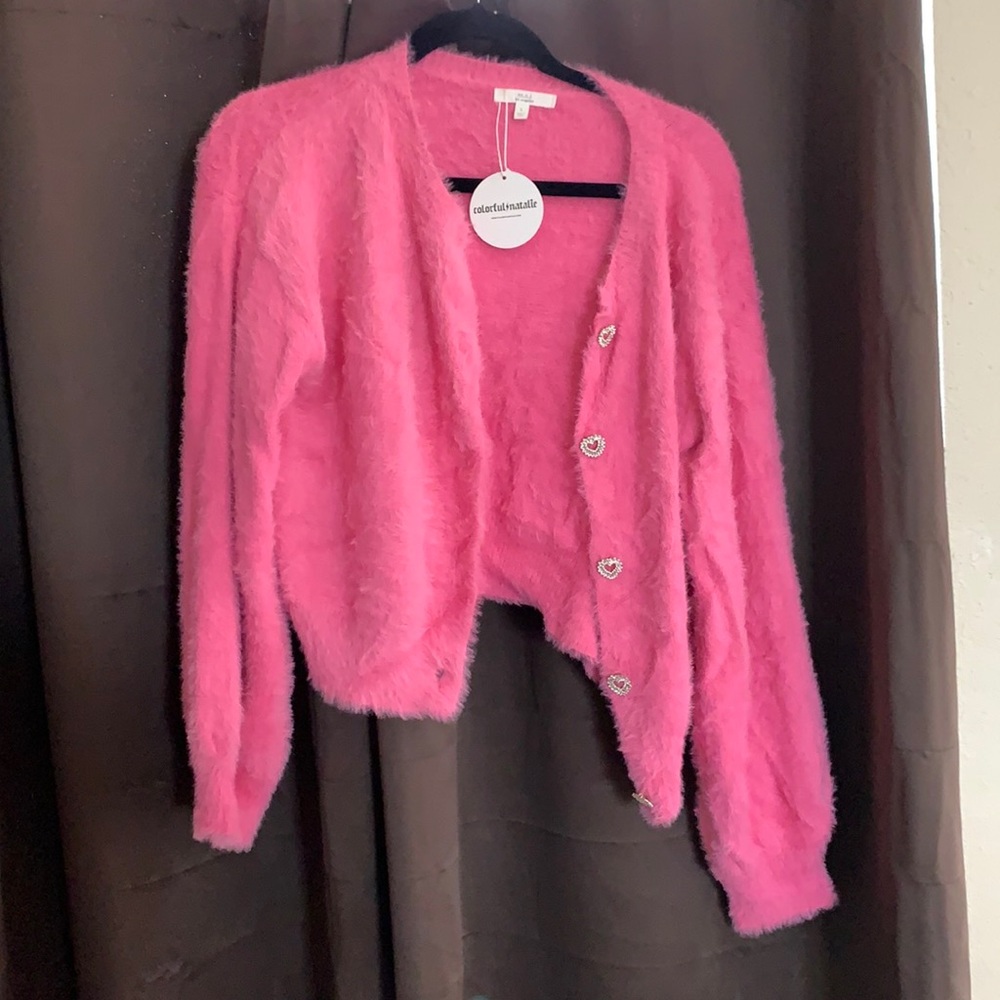 NWT m.n.i los angeles x colorful natalie cardigan